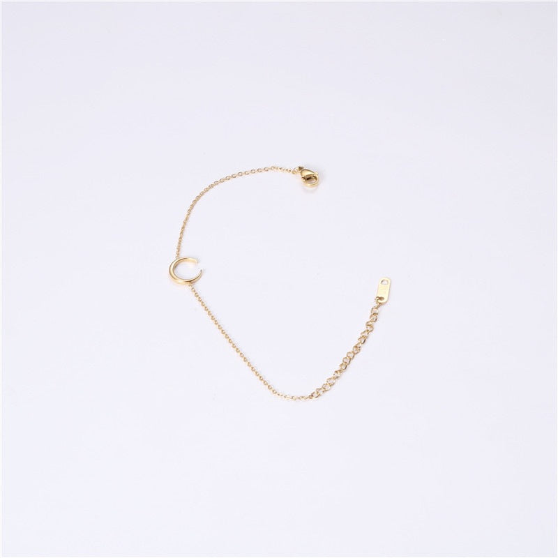 Women's Simple Moonlight Forest Personality Titanium Steel Bracelet