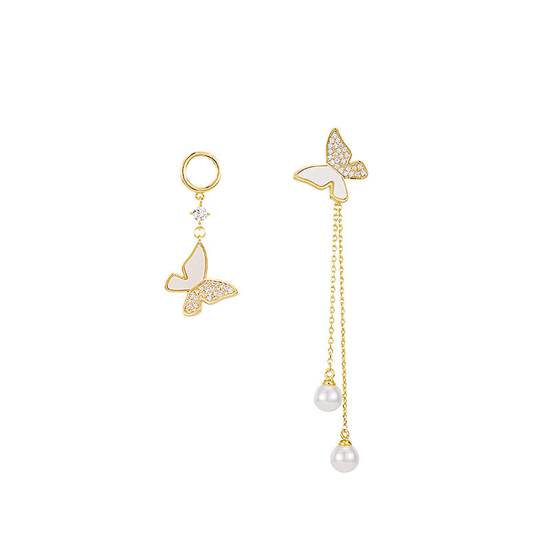Style Asymmetric Without Pierced Female Fashion Graceful Bow Super Rings