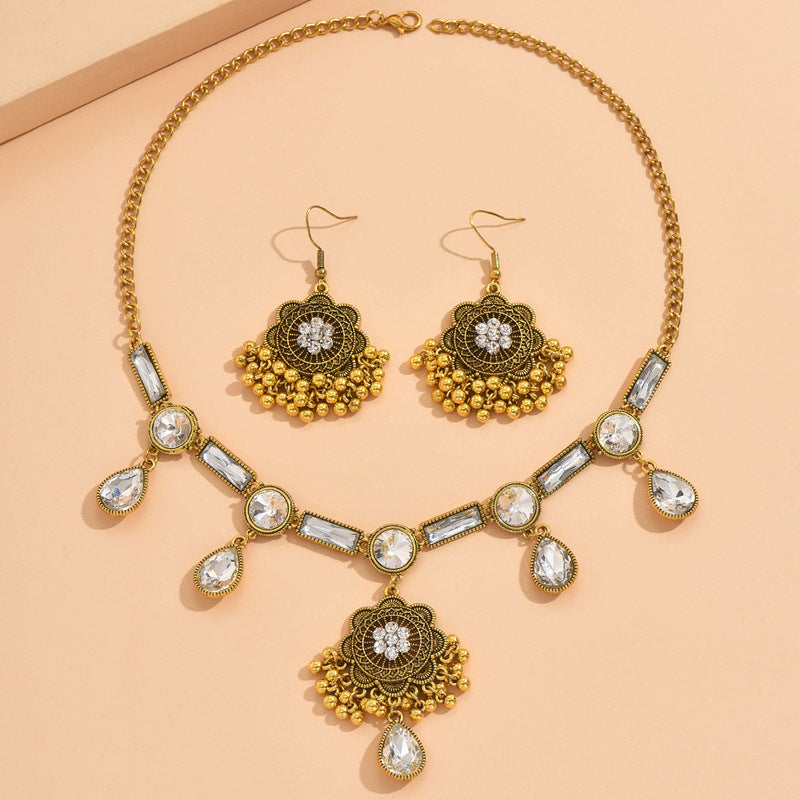 Indian Ethnic Style Vintage Gemstone Beads 2 Necklaces