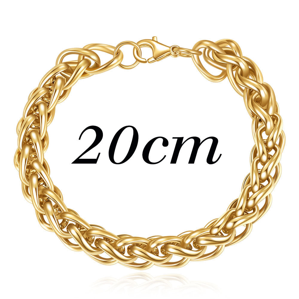 Men's Stainless Steel Basket Chain Color Fashion Bracelets