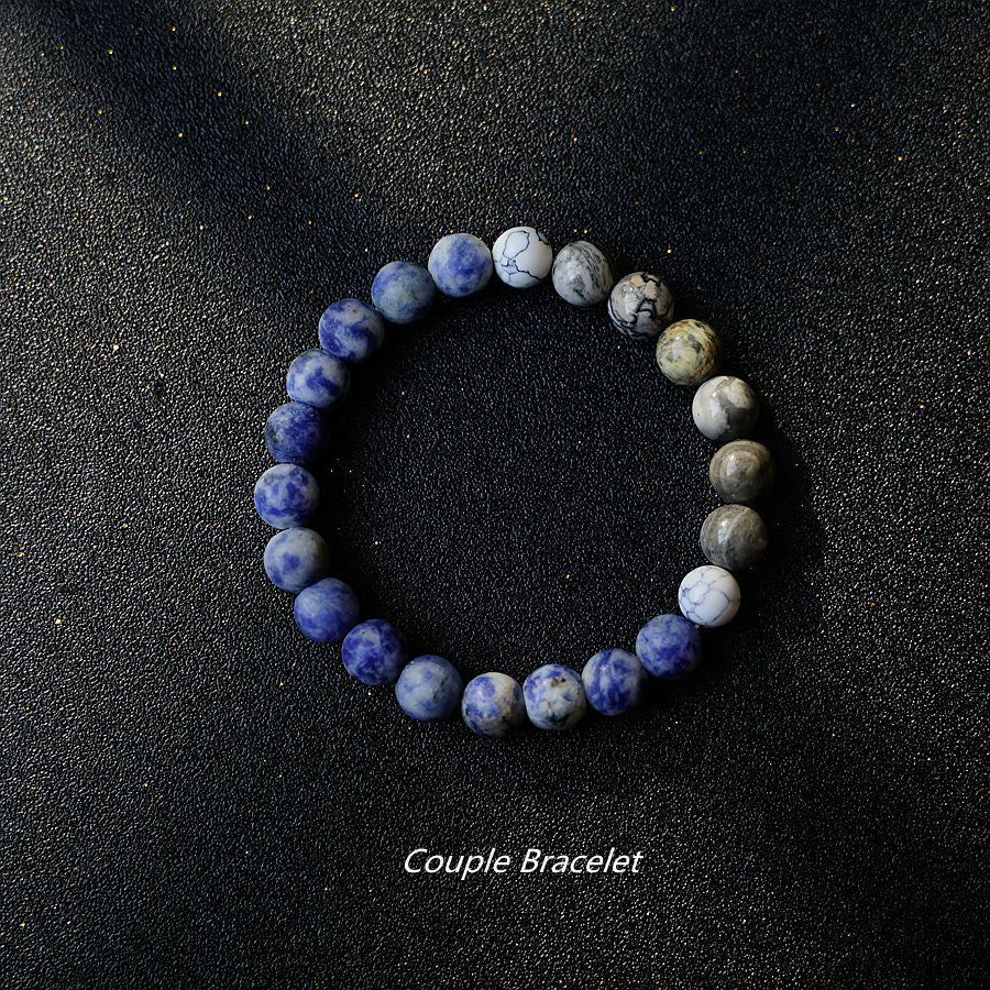 The Sea And Can Be Flat Blue Grain Bracelets