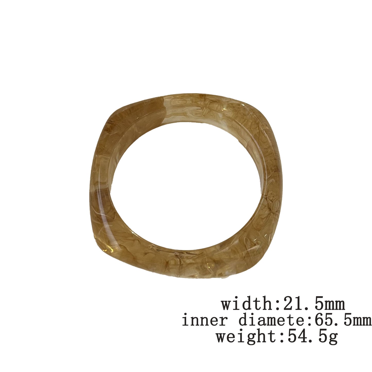 Women's Irregular Blooming Resin Curved Girlfriends Bracelet