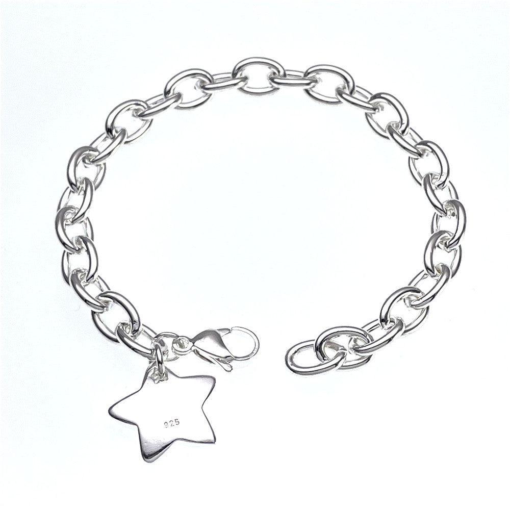 Women's Hanging Star Sier-plated For Girlfriends Simple Jewelry Bracelets