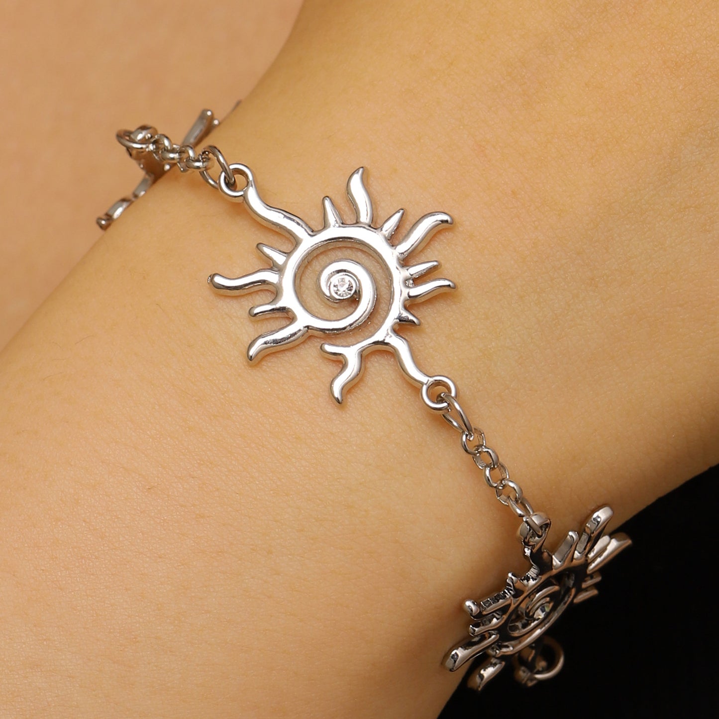 Bohemian Sun Totem Retro Golden Long Jewelry Set