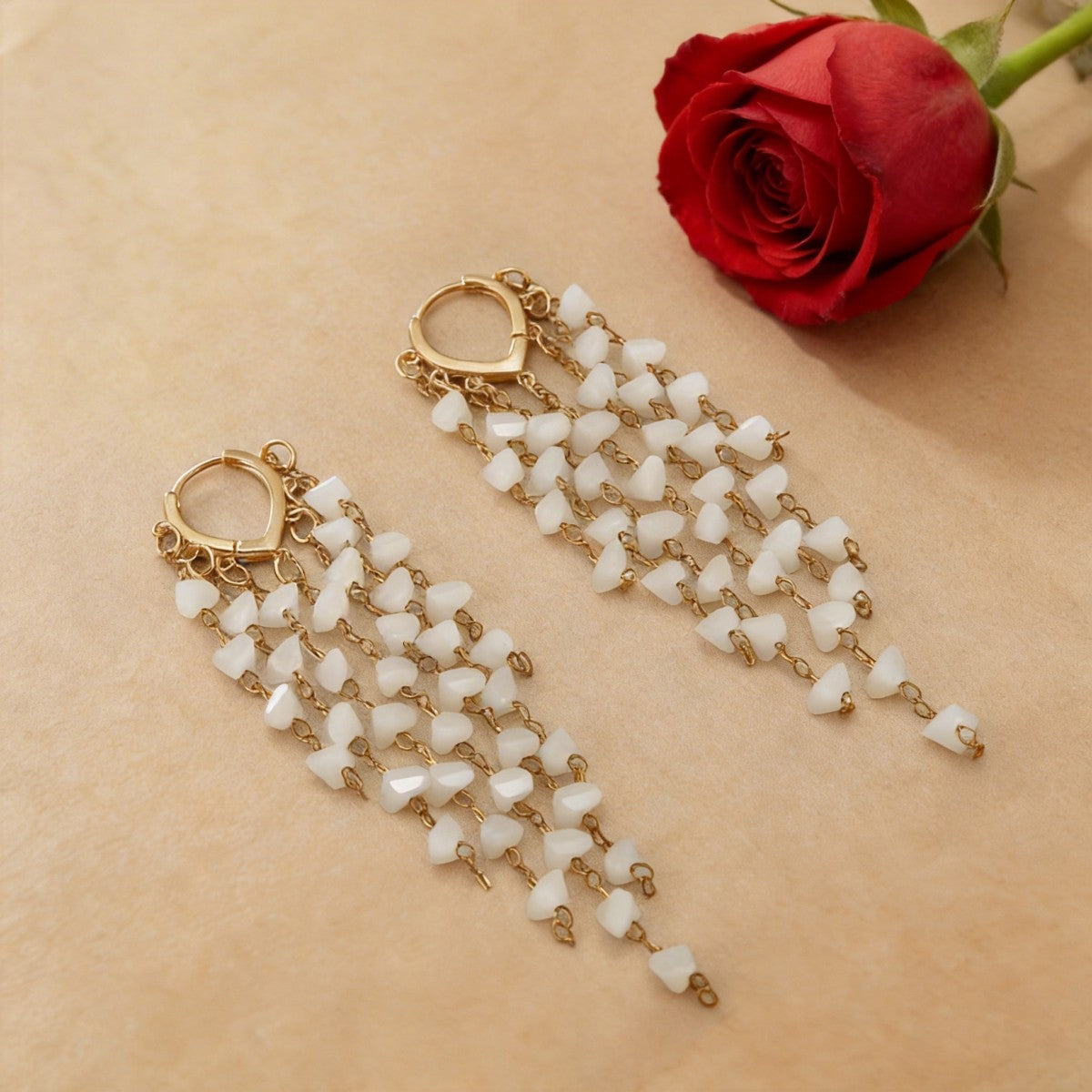 Women's Temperament Wild Crystal Tassel Ear Clip For Long Fashion Earrings