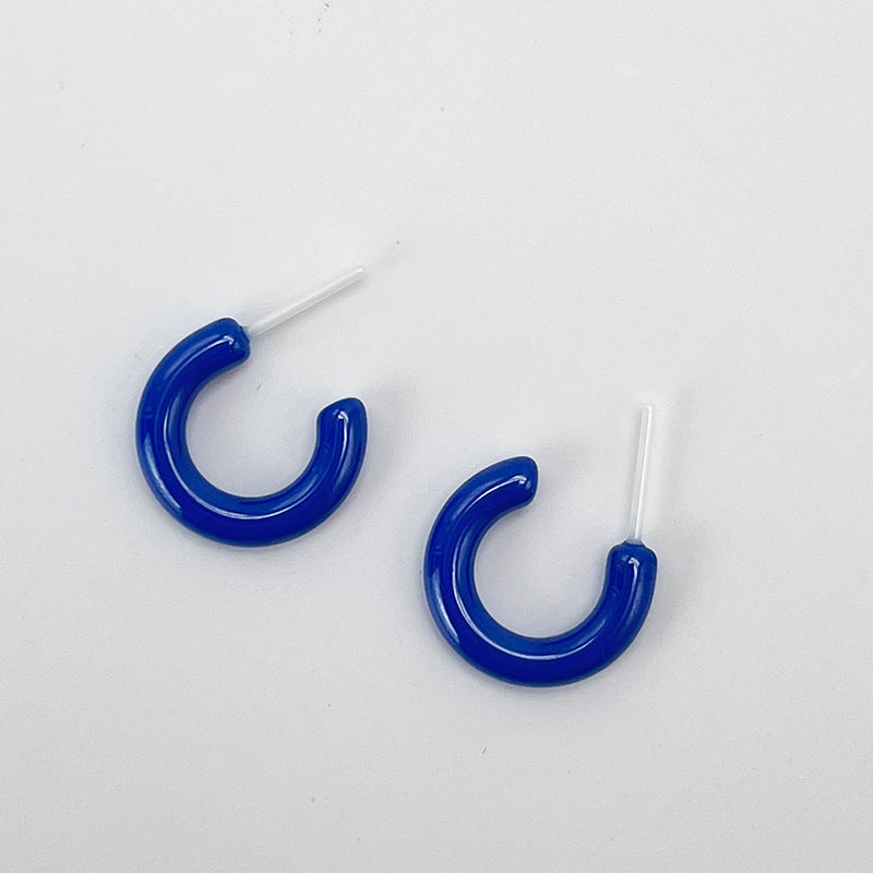 Simple Type Biological Ceramic Ear Integrated Porcelain Zirconia Earrings