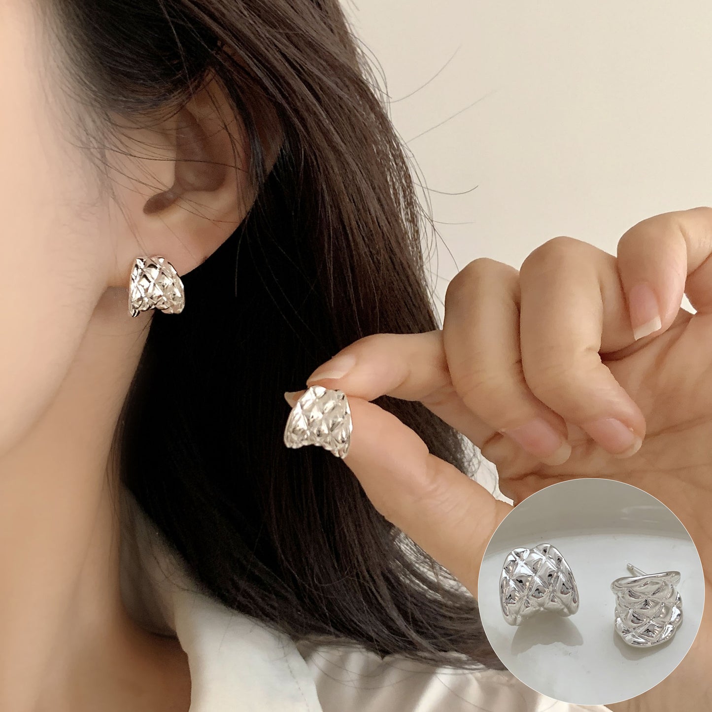 Women's Simple Lines Cross Bone Double Layer Small Sweet Rings
