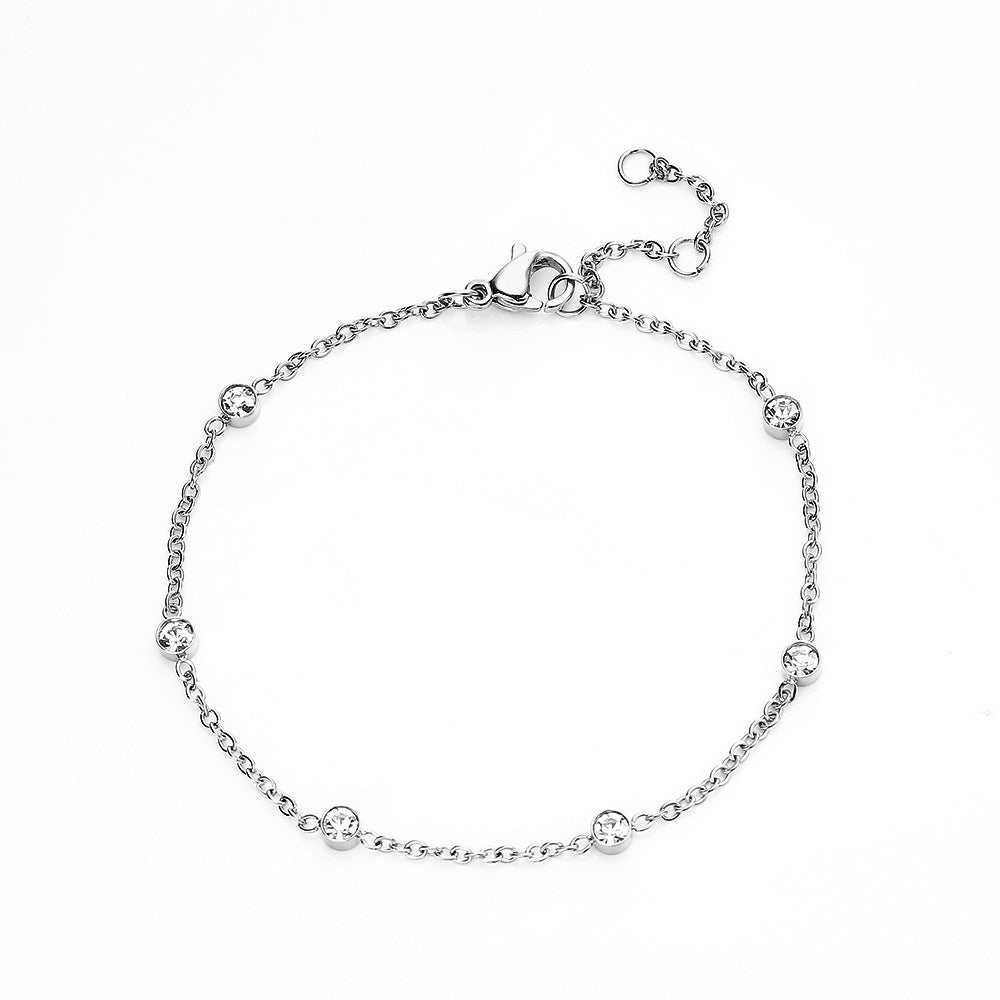 Damen-Armbänder aus Stahl, dünn, verstellbar, Unisex-Stil, gemischt