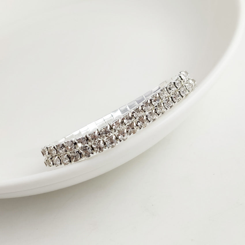 Diamond Single Row Stretch Shiny Intellectual Bracelets