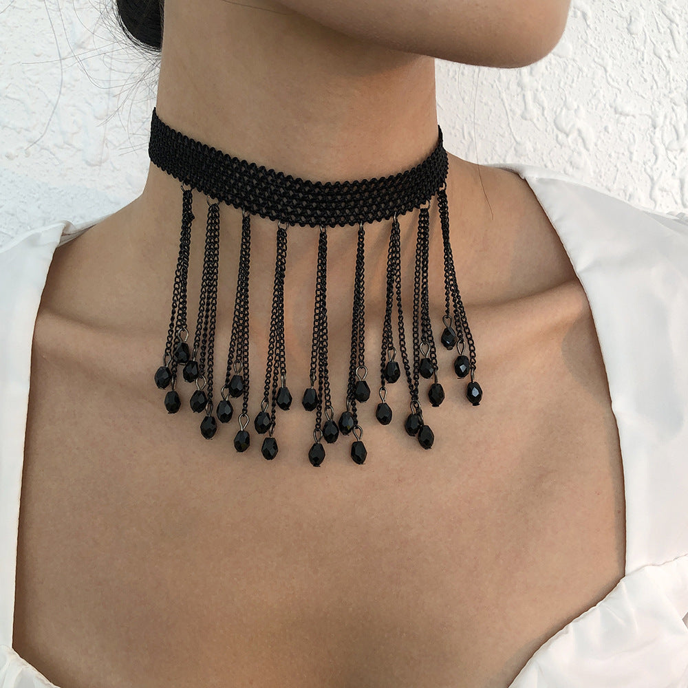 Women's Fashion Sexy Lace Halloween Personality Imitation Necklaces