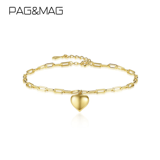 Women's Heart Sier Shaped Fashion Fairy Niche Bracelets