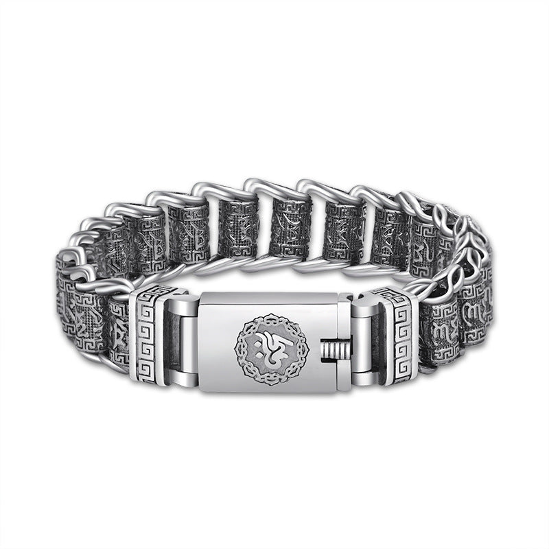 Damen &amp; Herren &amp; Wheel Thai Silber und National Fashion Pin Armbänder