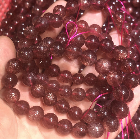 Quartz Pigeon Blood Red Seed Crystal Bracelets