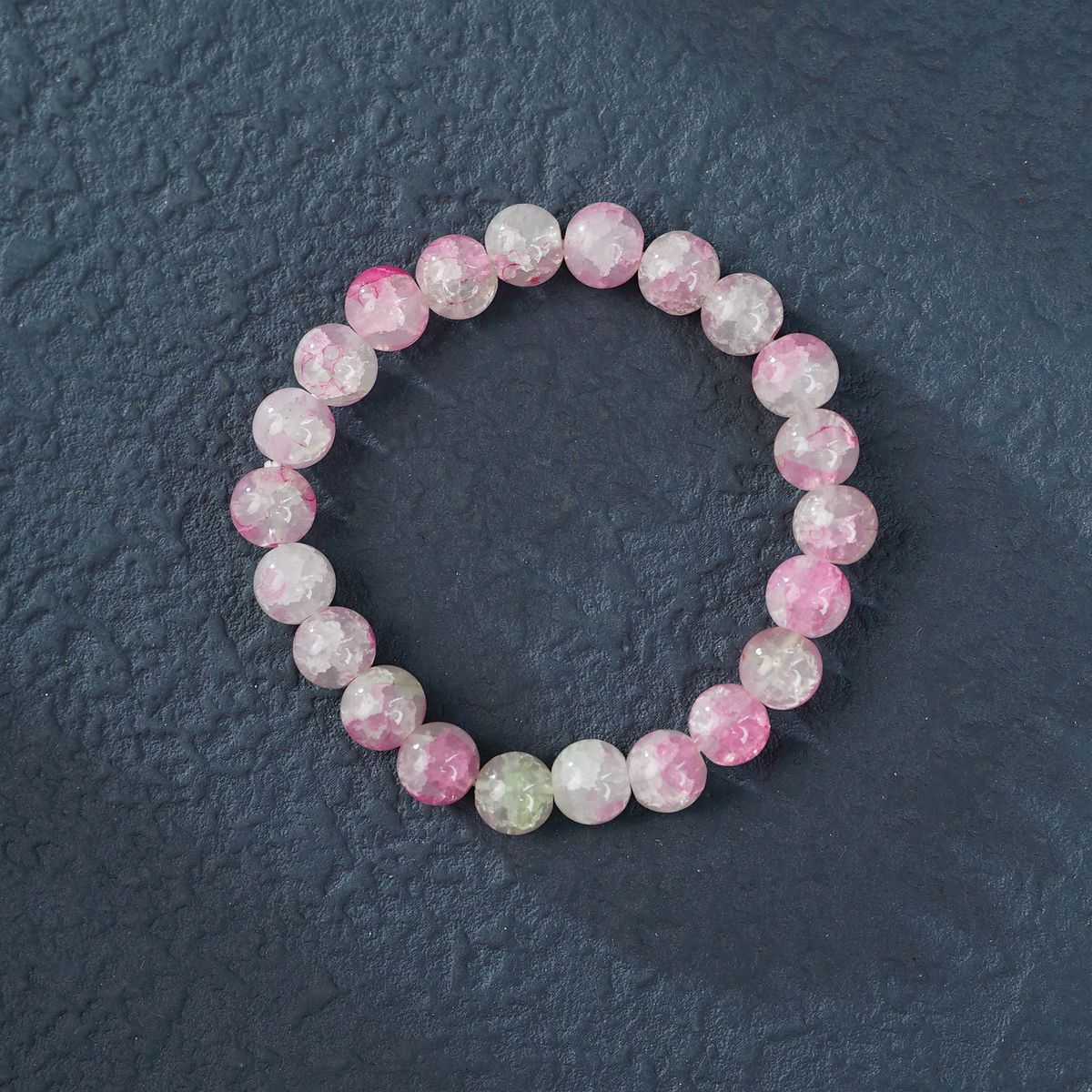 Pink Purple Crystal Female Pliable Temperament Rosary Decompression Bracelets