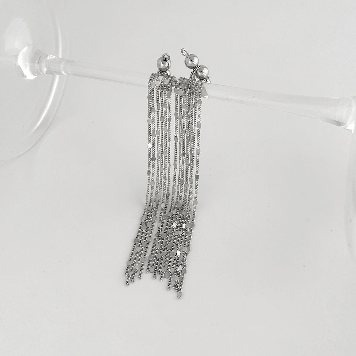 Wafer Tassel Clip Exaggerated Personalized Long Ear Buckle