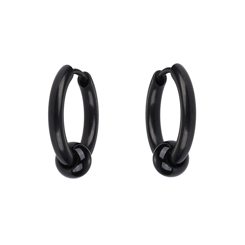 Men's Clip Titanium Steel Personalized High Sense Ear Buckle