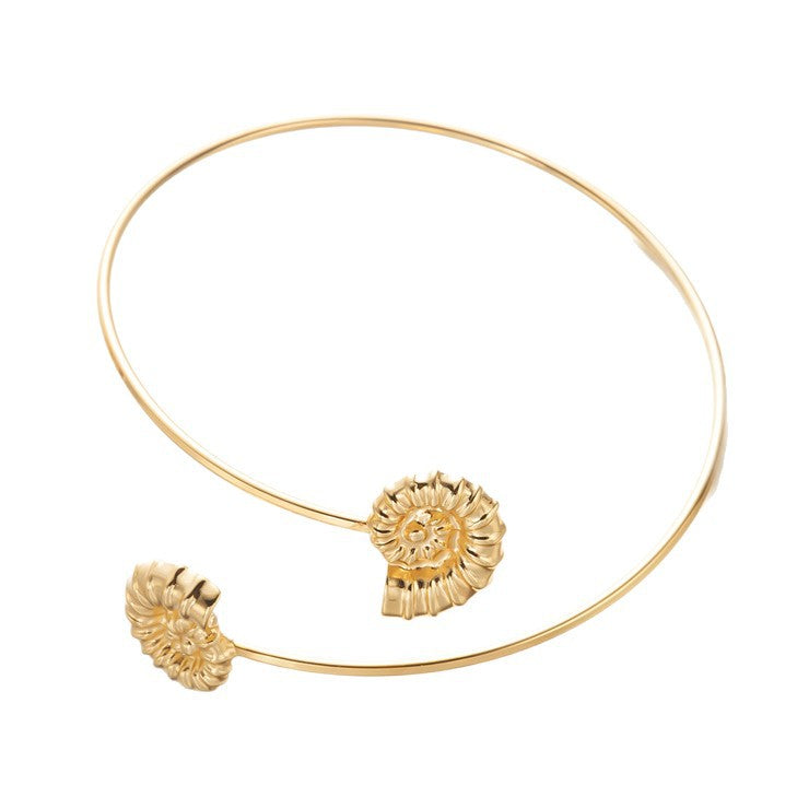Ocean Style Metal Female Summer Vacation Starfish Baroque Hollow Adjustable Bracelets
