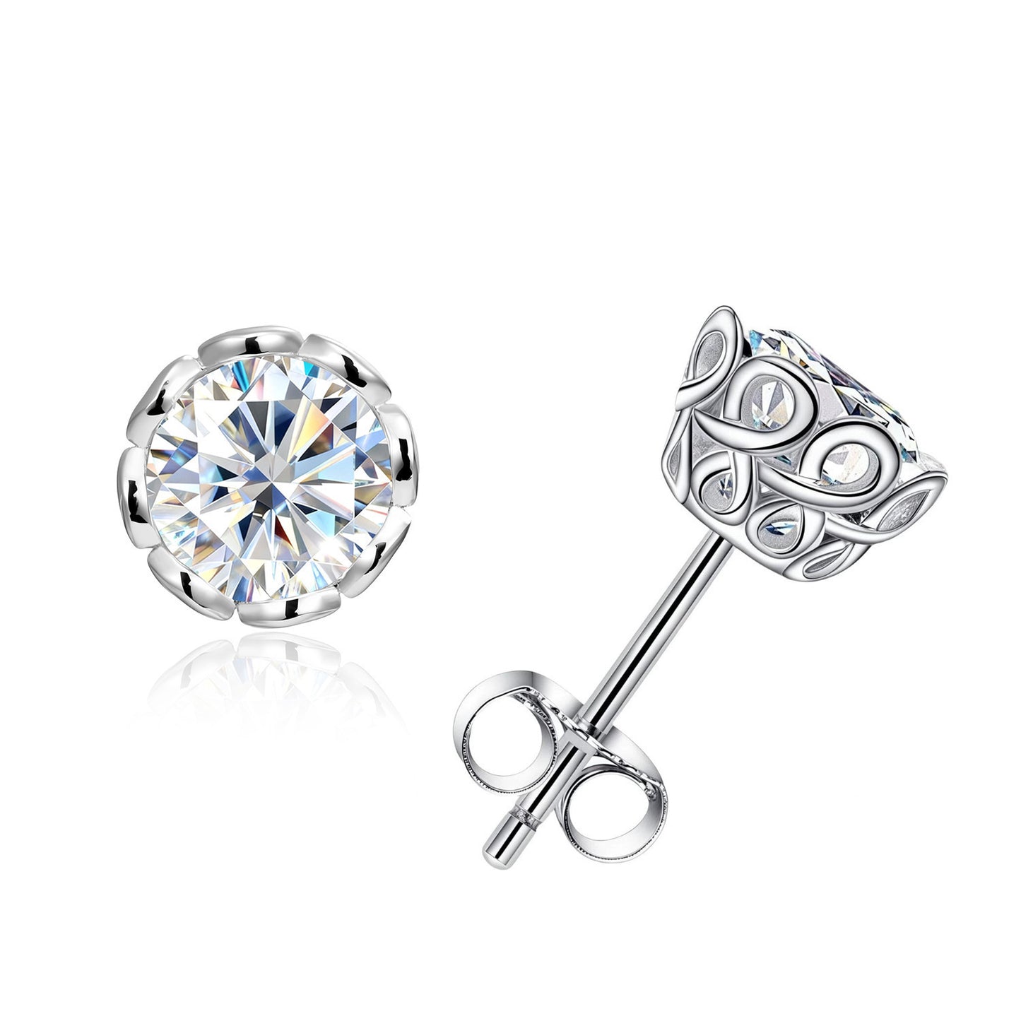 Men's Sier Ear Light Luxury High-grade Niche Female Stud Earrings
