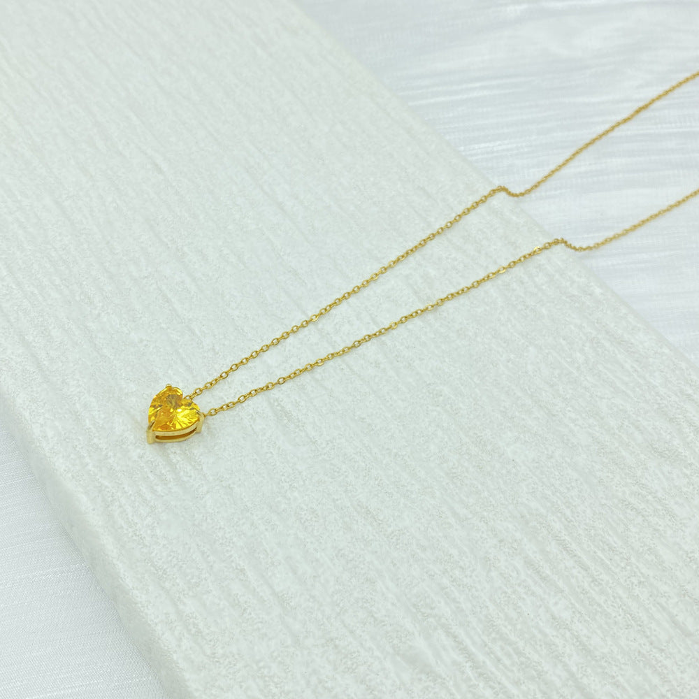 Diamond Love Twee Constellations Titanium Steel Material Does Necklace