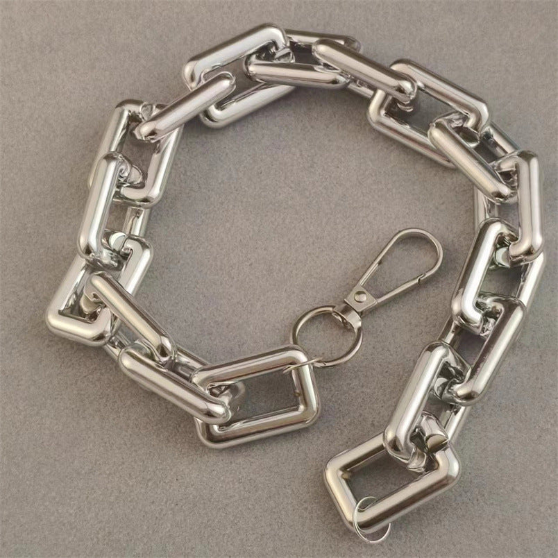 Buckle Geometric Square Chain Cold Wind Hip Necklaces