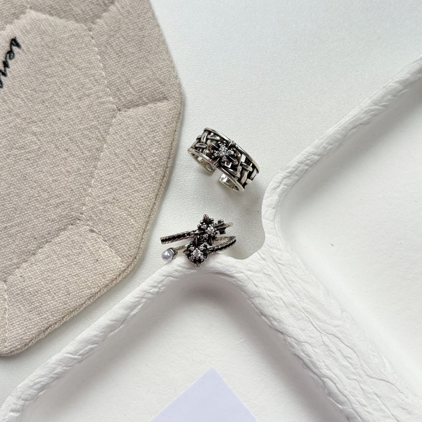 Female Opening Adjustable Niche High Sense Index Finger Rings