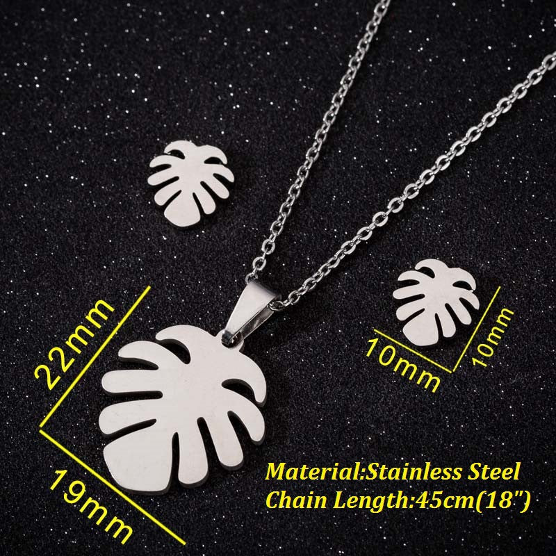 Women's & Men's Small Animal Cat Ear Three-piece Necklaces