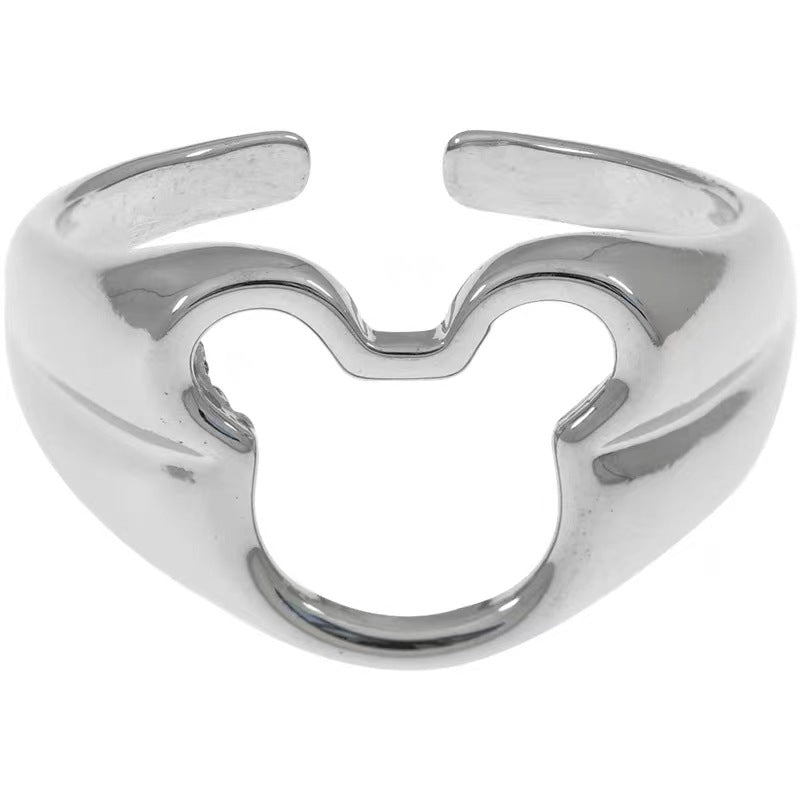 Retro Kagi Cat Design Sense Niche Rings