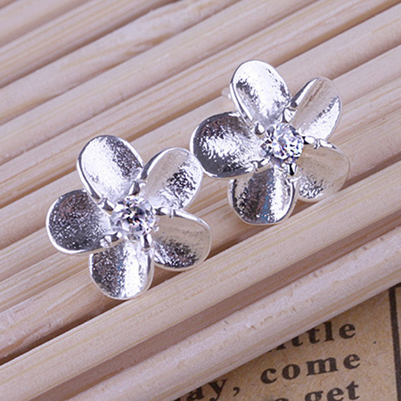 Fashion Sier Plated Ornament Female Hana Rings