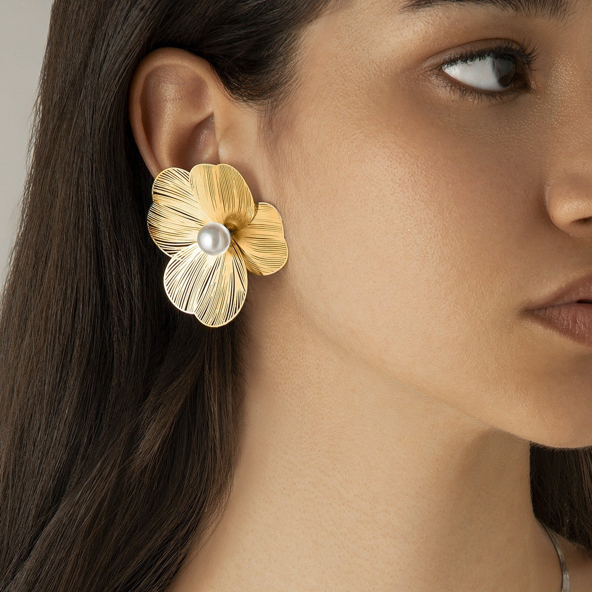 Flower Elegant Niche Temperament Versatile Advanced Stud Earrings