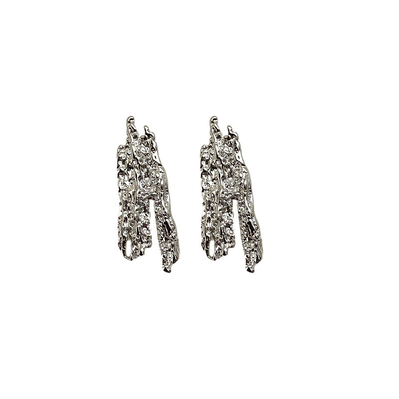 Women's French Lava Irregular Texture For Trendy Earrings