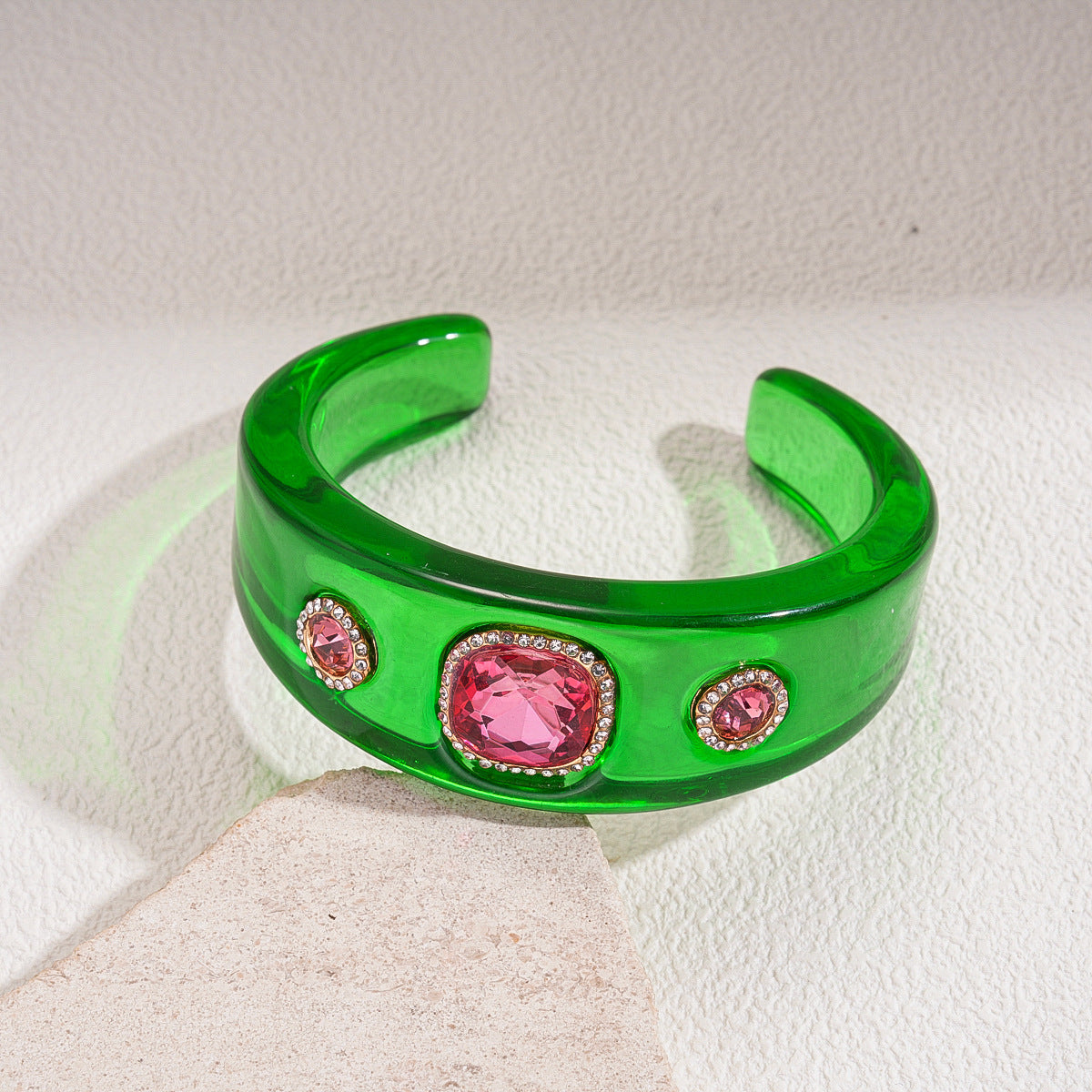 Women's Irregular Resin Minority Simple Retro Temperament Personality Fashion Design Unique Bracelets