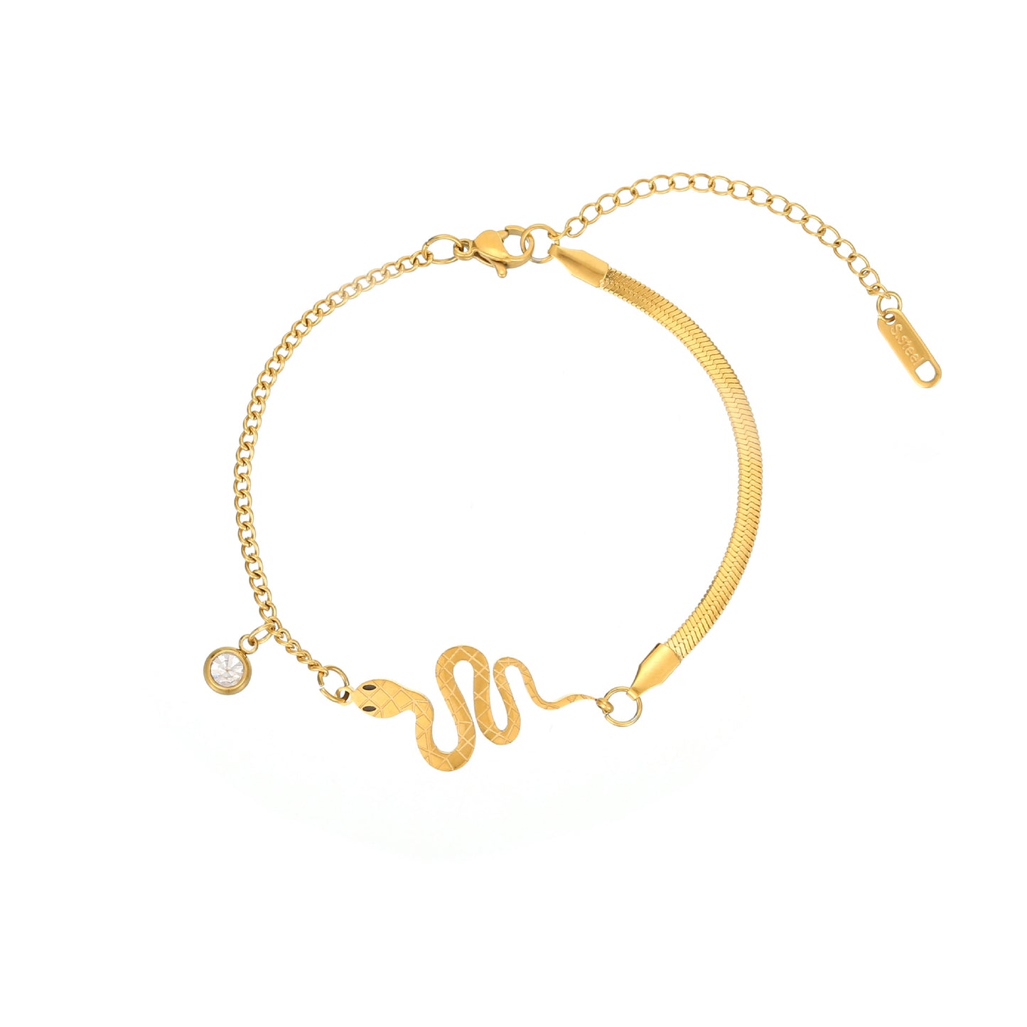 Modische Titanstahl-Design-Armbänder mit fünfzackigem Stern