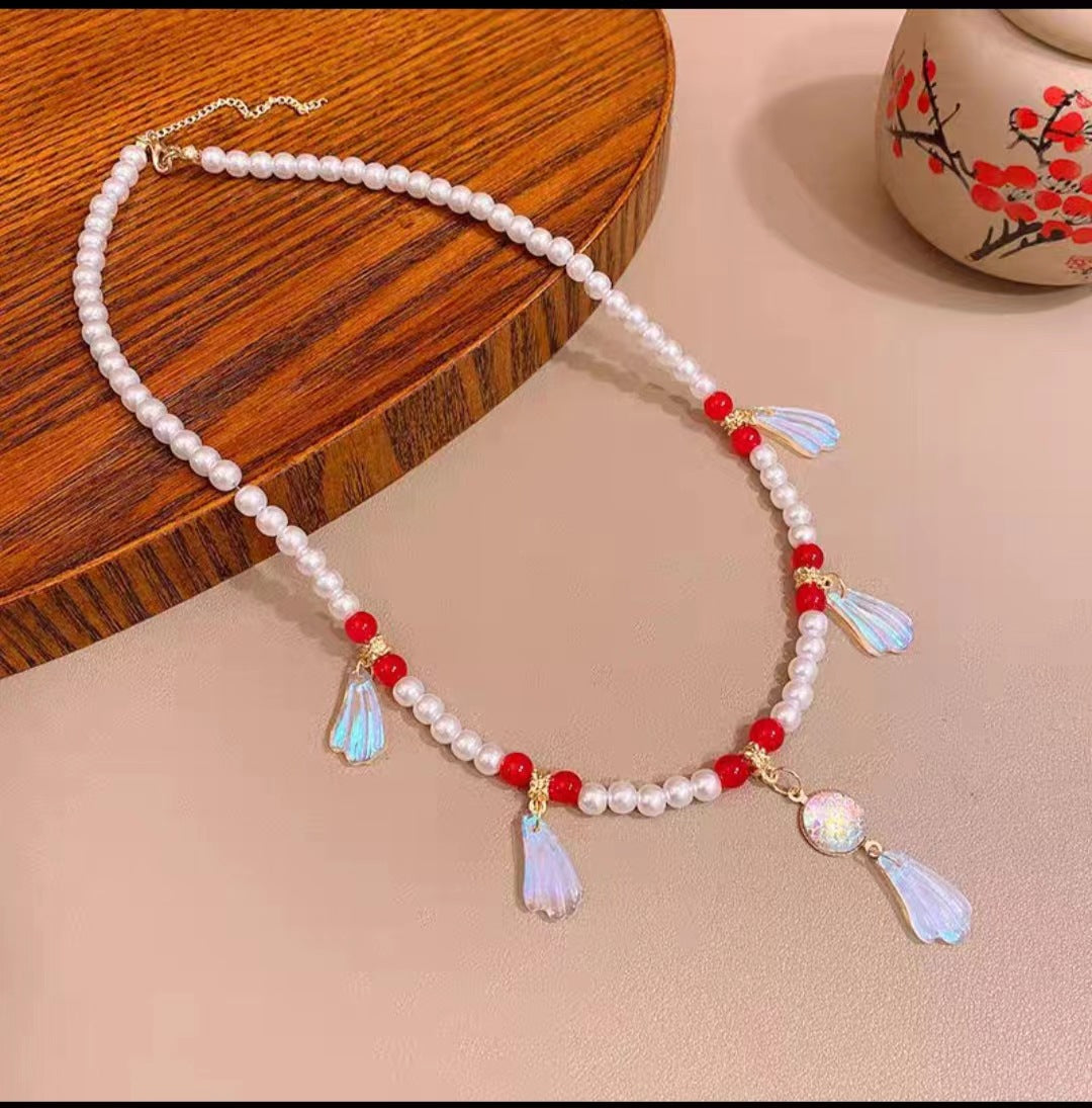 Children's Chinese Clothing Polo Collar Fresh Simple Temperament Necklaces