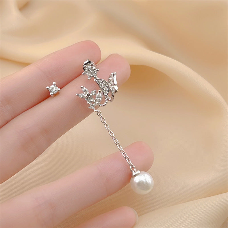 Elegant Bowknot Pearl Exquisite Design Personalized Earrings