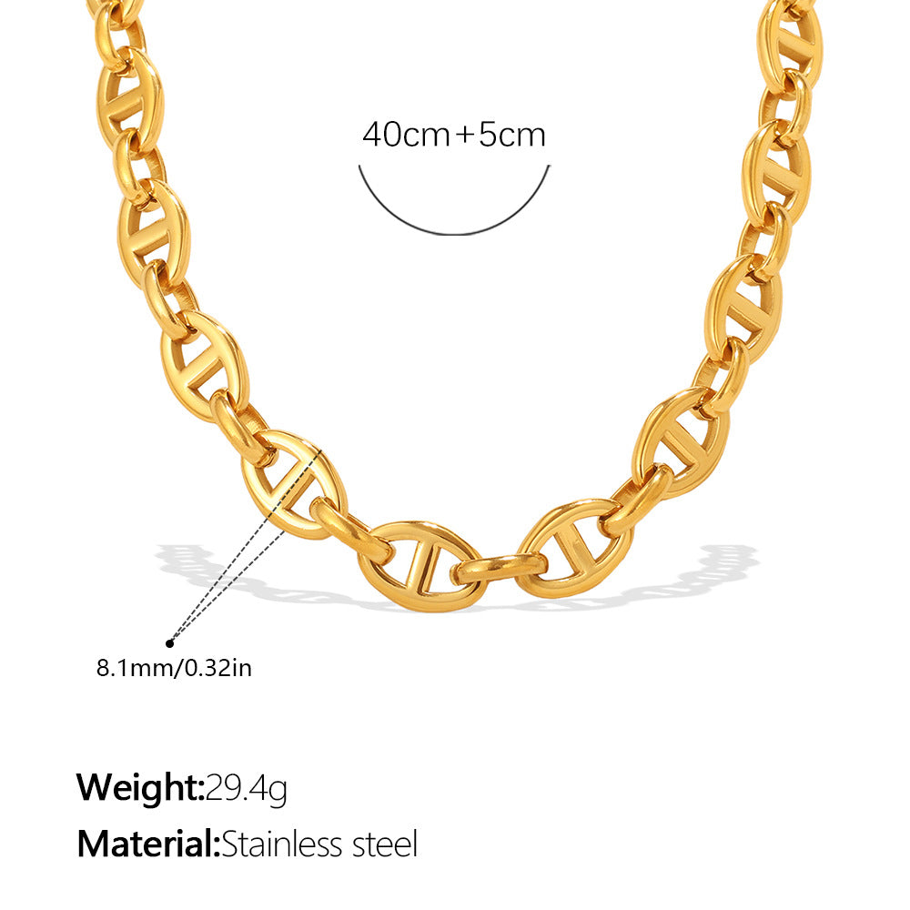 Simple Stylish Personality Collarbone Trendy Design Jewelry Set