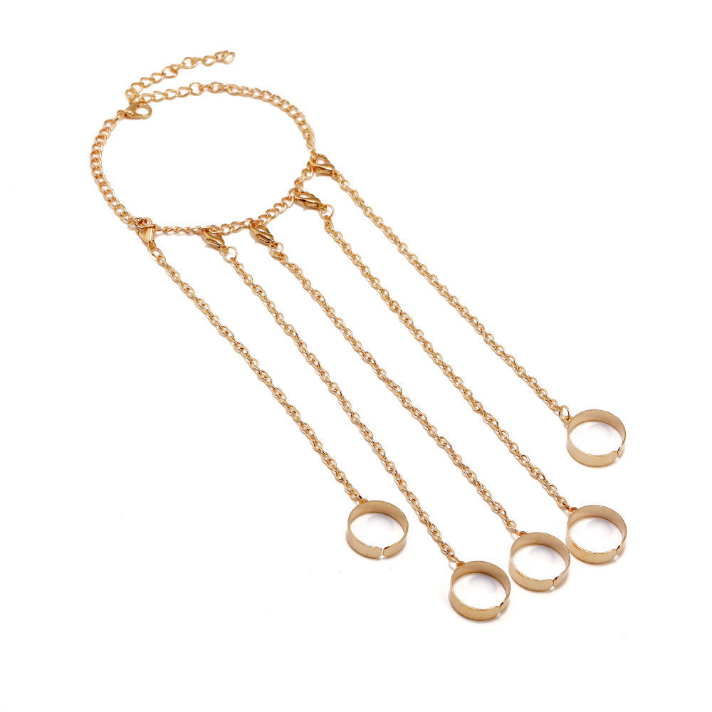 Women's Luxury Minority Advanced Finger Chain Personality Style Fashion Bracelets
