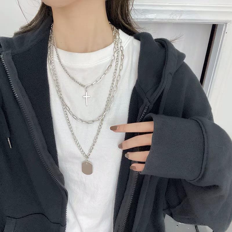 Pendant Korean Simple Sweater Twin Hip Hop Necklaces