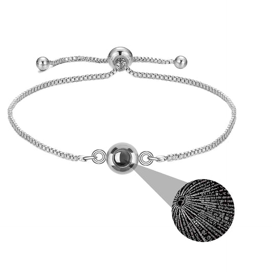 Damen &amp; Herren &amp; Projection Stone Languages ​​Love You Armbänder