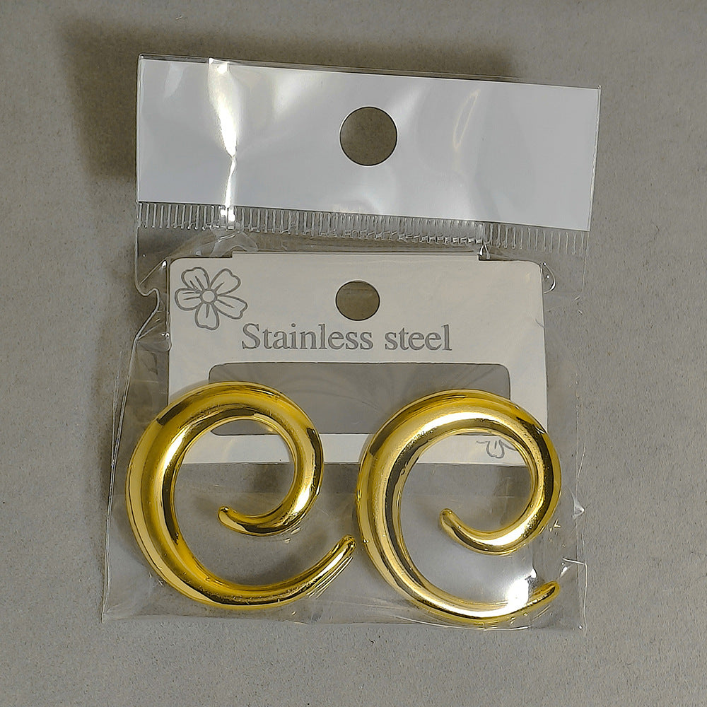 High-grade Fashionable Personalized Starfish Geometric Heart Shape Stud Earrings