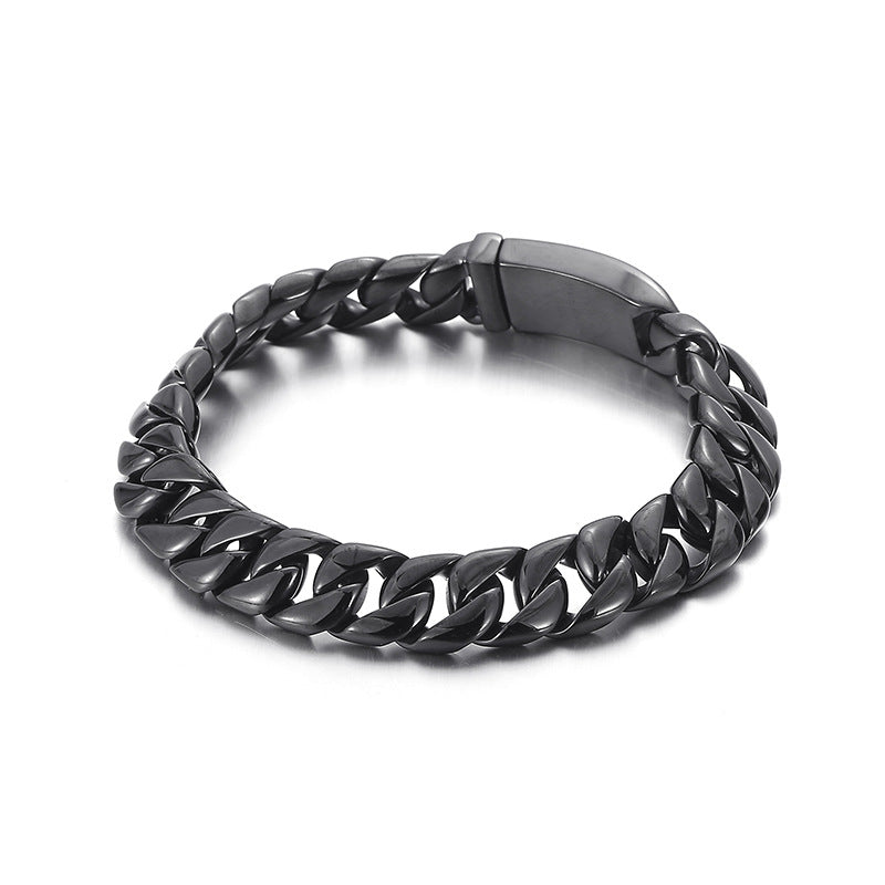 Bracelets de mode simples en acier titane de style coréen pour hommes