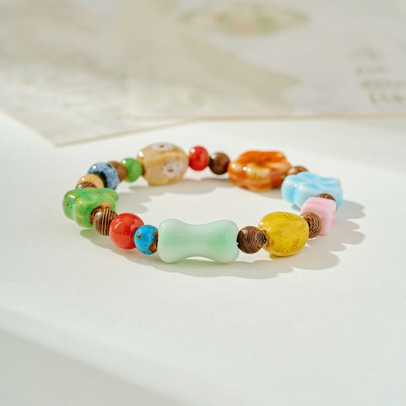 Artistic Ancient Style Bead String Fresh Bracelet