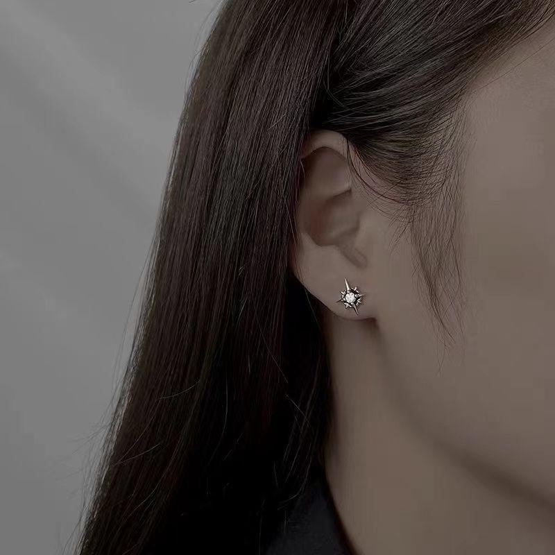 Women's & Men's Design Asterism Ear Trendy High Street Versatile Sense Simple Earrings