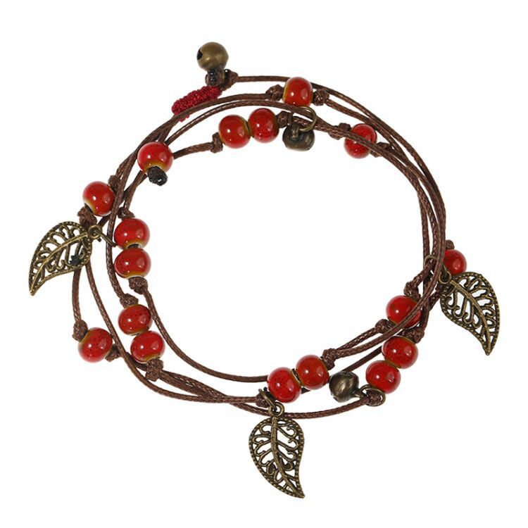 Vintage Bohemian Mori Style Ceramic Sweet Bracelets