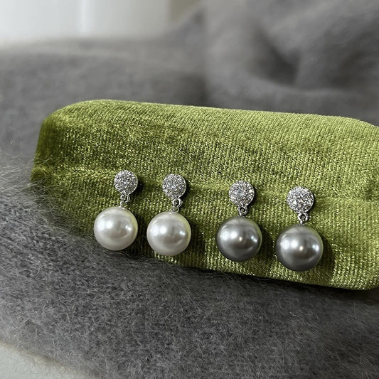 Einfache, hochwertige Ohrringe im Perlen-Design für den täglichen Gebrauch
