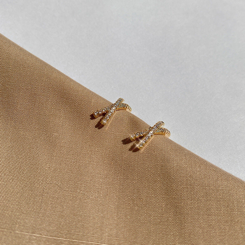 Korean Style Micro Inlaid Zircon Exquisite Super Fairy Ear Clip