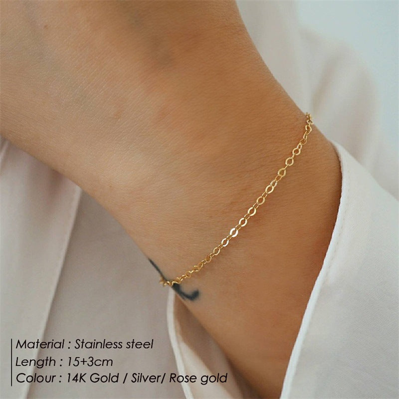 Ornament Fashion Slim Chain Female Simple Bracelets