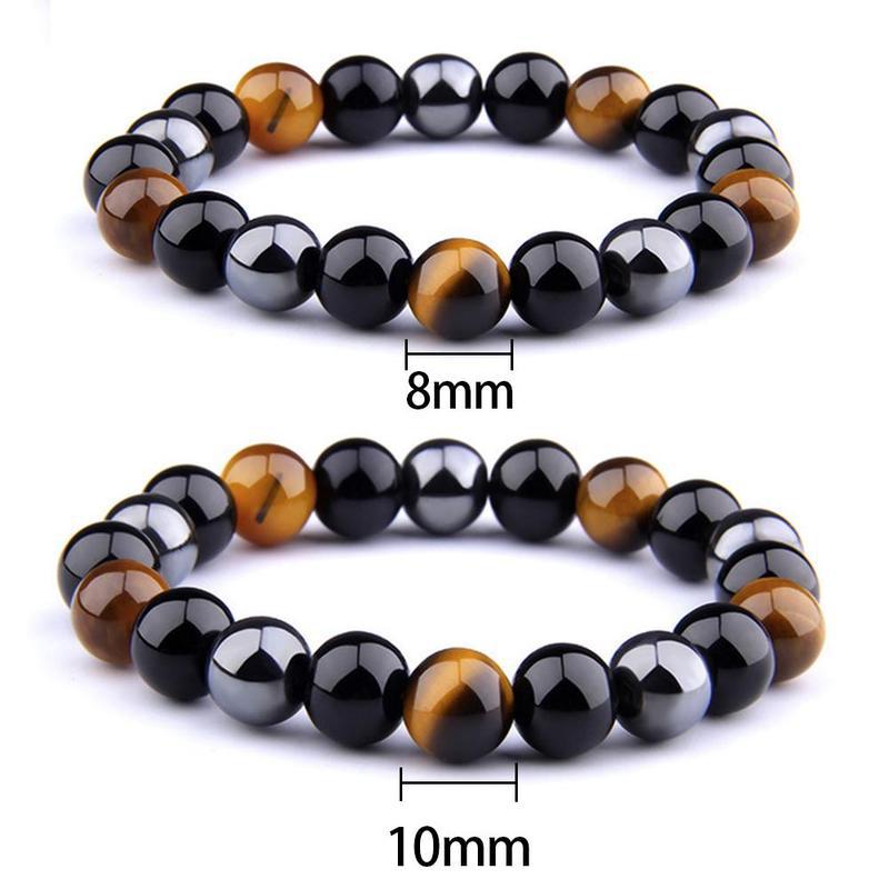 Bracelets énergétiques de remise en forme en hématite populaires et uniques pour hommes