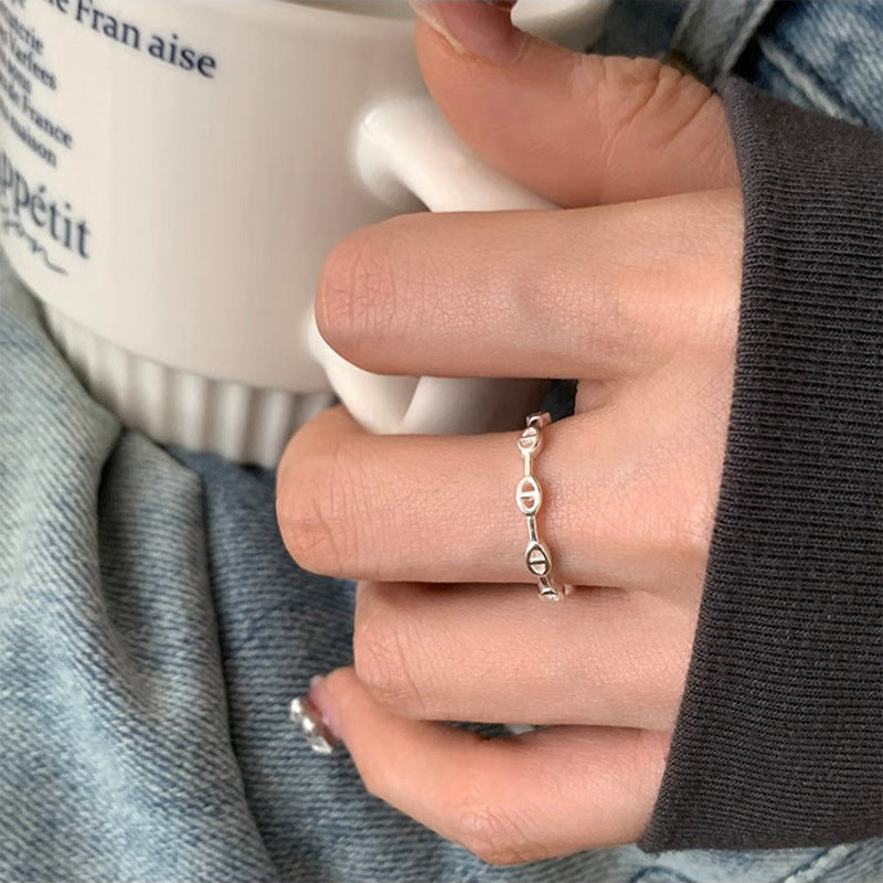 Niche Korean Design Female Personality Versatile Rings