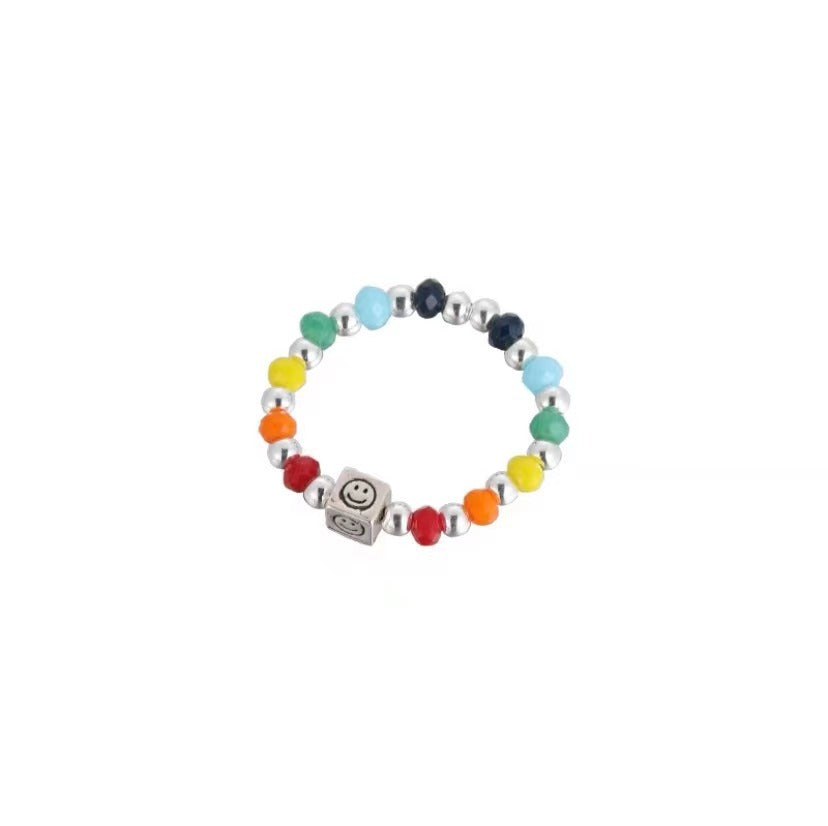 Design Cute Light Luxury Exquisite Rainbow Smiley Bracelets