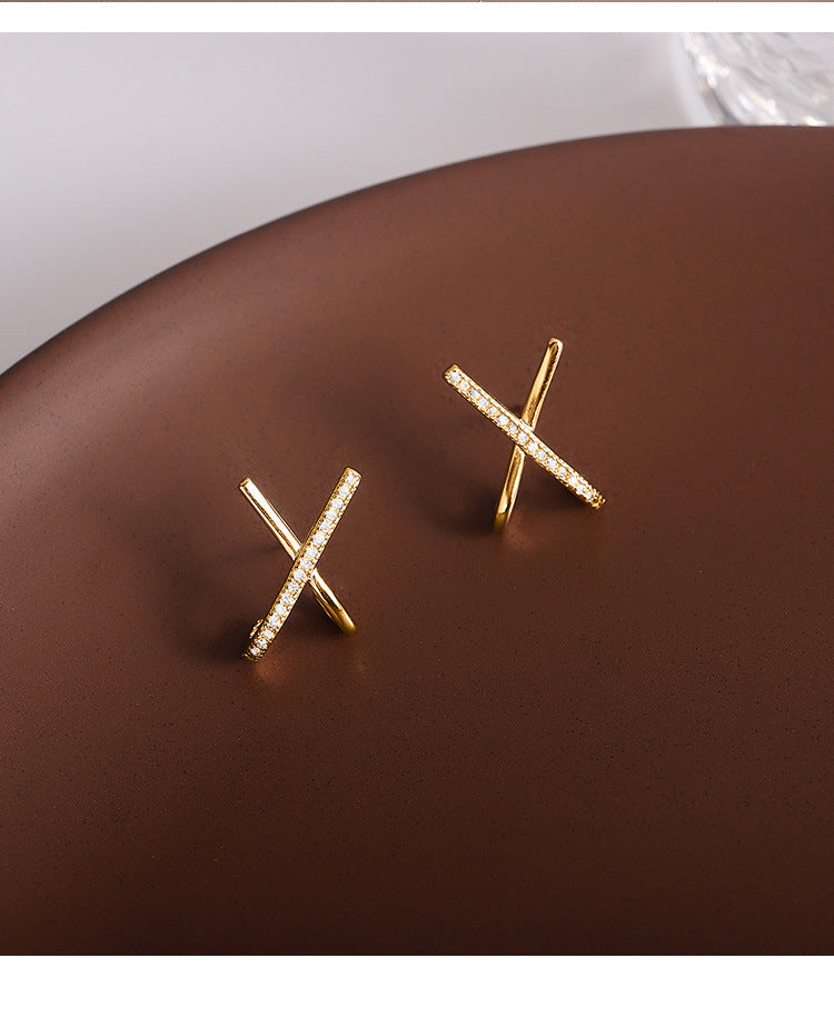 Women's Cross For Exquisite Refined Grace Full Earrings